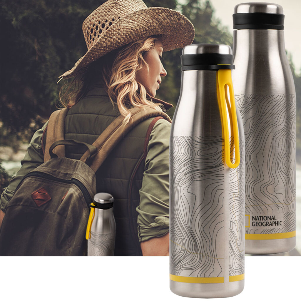 2er-Set Thermosflasche aus Edelstahl, 500 ml 2er-Set Thermosflasche aus Edelstahl, 500 ml