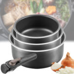 Kochtopf Set mit abnehmbaren Griff, 3er-Set Kochtopf Set mit abnehmbaren Griff, 3er-Set