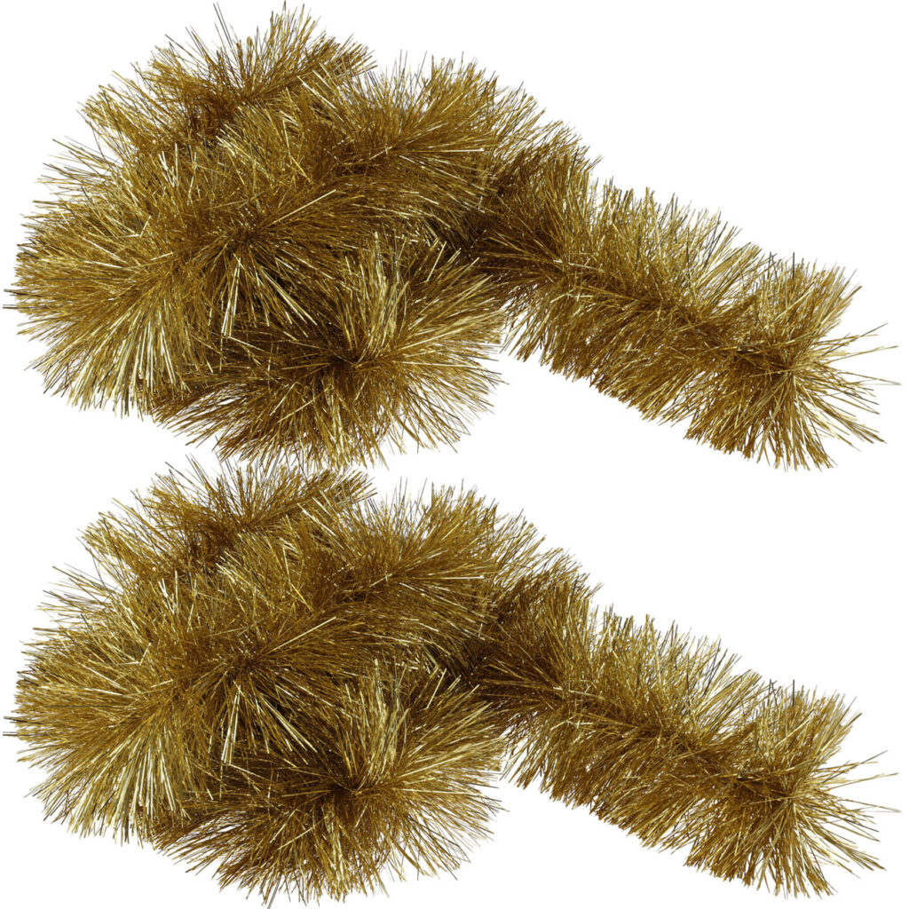 2er-Set LED-Lametta Girlande, gold, 2,7 m 2er-Set LED-Lametta Girlande, gold, 2,7 m