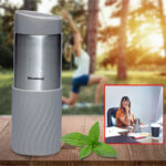 Doppelwandiger Thermobecher, 420ml, grau