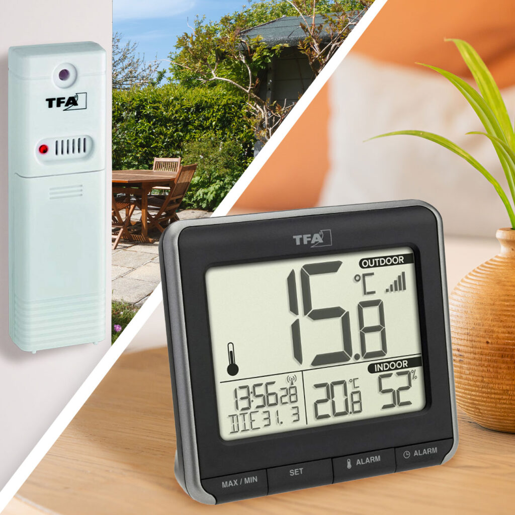 Funk-Thermometer mit Aussensensor Funk-Thermometer mit Aussensensor