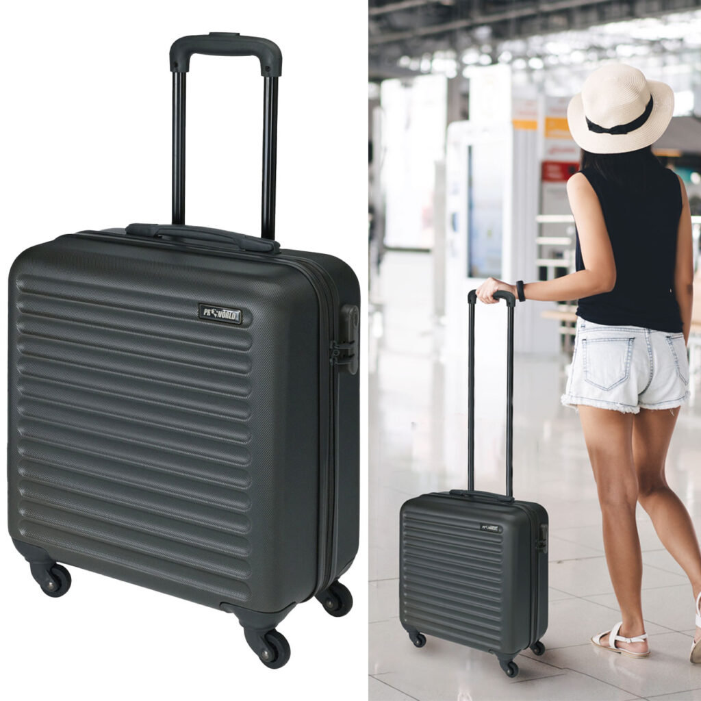 Trolley, Hartschalenkoffer, 27 Liter, 40 cm, dunkelgrau