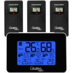 Funk-Wetterstation mit 3 Funksensoren, Hygrometer, LCD-Display