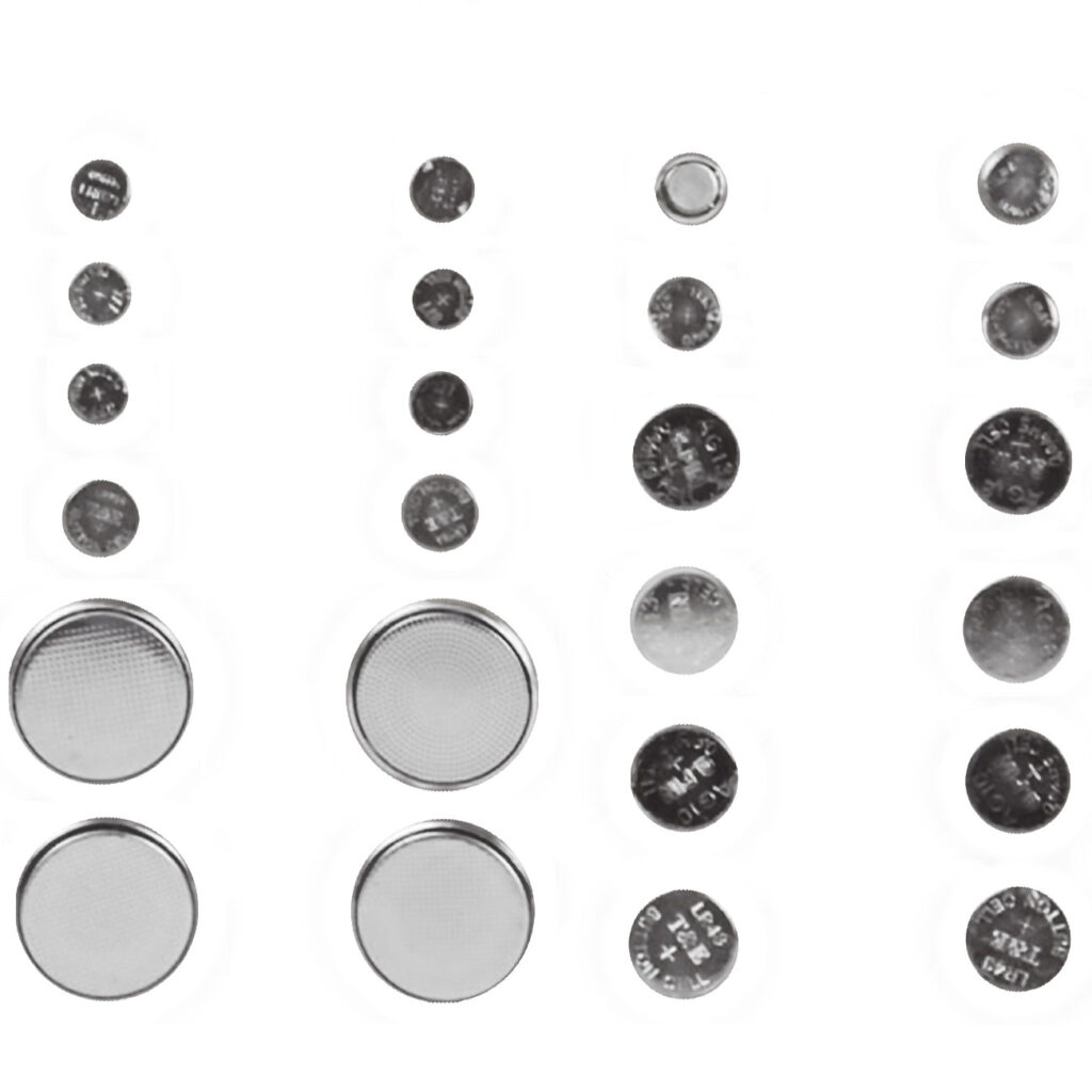 Lithium Knopfzellen-Batterie-Set, 24 Stück, 10 Typen