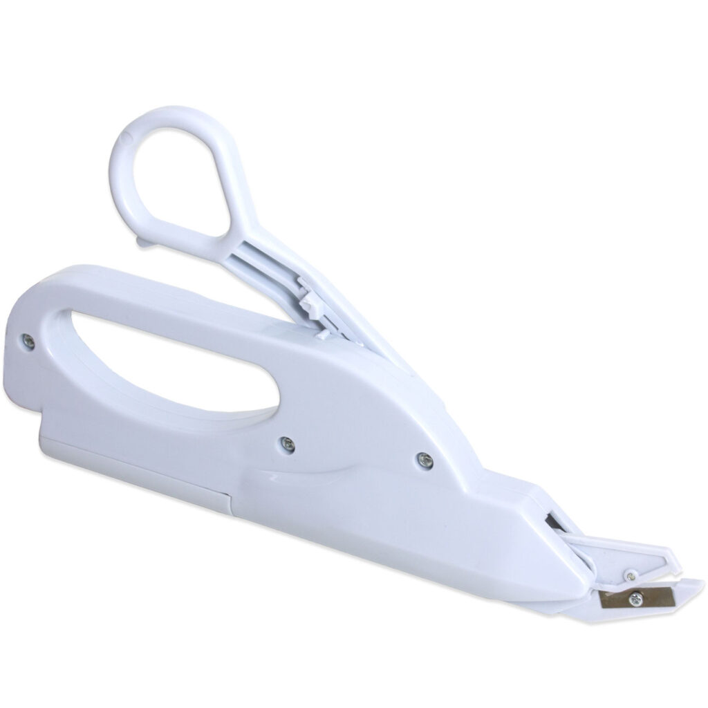 Automatische Schere, akkubetrieben, präzises Schneiden von Stoffen und Papier
