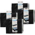 4er-Set Unterbettkommode mit Sichtfenster & Handgriff, 100 x 45 x 16 cm, schwarz 4er-Set Unterbettkommode mit Sichtfenster & Handgriff, 100 x 45 x 16 cm, schwarz