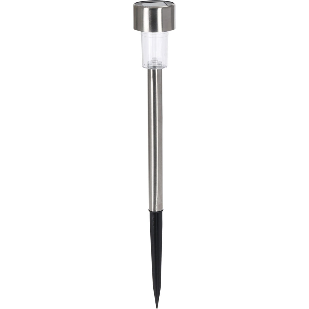 Solar Gartenlampe aus Edelstahl, mit Erdspiess, 36,5 cm