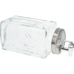 Getränkespender aus Glas mit Deckel, 3l, eckig Getränkespender aus Glas mit Deckel, 3l, eckig