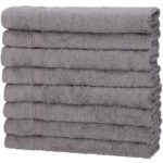 8er-Set Gästehandtücher, 50% Bambus & 50% Baumwolle, 30 x 50 cm, grau 8er-Set Gästehandtücher, 50% Bambus & 50% Baumwolle, 30 x 50 cm, grau