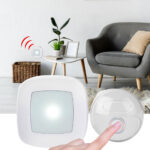 Drahtlose Funk-Türklingel mit 36 Melodien und LED-Lichtsignal, IP44 Drahtlose Funk-Türklingel mit 36 Melodien und LED-Lichtsignal, IP44