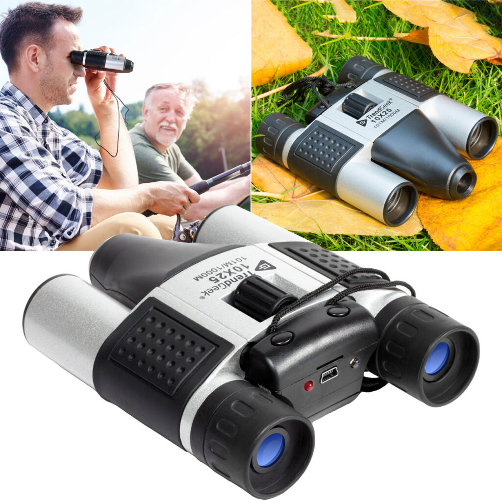 Kompaktes HD-Fernglas mit Foto- & Videofunktion, 10 x 25