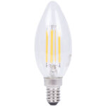 LED-Filament-Kerzenlampe, C35, E14, 400 lm, 4 W, 2500 K, warmweiss LED-Filament-Kerzenlampe, C35, E14, 400 lm, 4 W, 2500 K, warmweiss