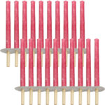 20er-Set Wachsfackeln mit Holzgriff und Handschutzteller, Brenndauer ca. 60 min 20er-Set Wachsfackeln mit Holzgriff und Handschutzteller, Brenndauer ca. 60 min