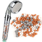 Wasserspar-Duschbrause mit bioaktiven Filtersteinen, 3 Strahlarten inkl. Nachfüllpackung Wasserspar-Duschbrause mit bioaktiven Filtersteinen, 3 Strahlarten inkl. Nachfüllpackung