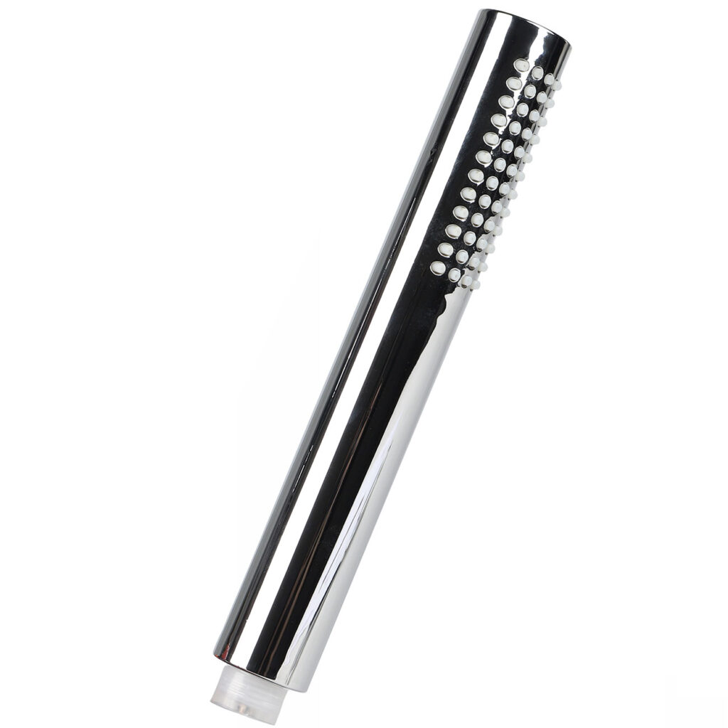 Schmale Wasserspar-Handbrause mit Anti-Kalk-Funktion, rund