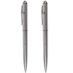 2er-Set Geheimstift mit Geheimtinte und UV-Licht, silber 2er-Set Geheimstift mit Geheimtinte und UV-Licht, silber