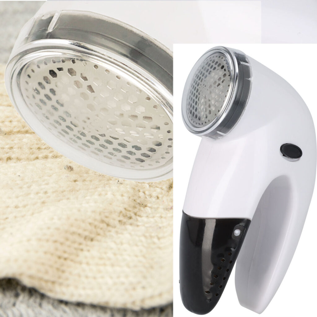 Fusselentferner mit Auffangbehälter, batteriebetrieben