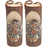 2er-Set Vogelfuttersäule aus FSC Naturholz, 20 x Ø8cm 2er-Set Vogelfuttersäule aus FSC Naturholz, 20 x Ø8cm