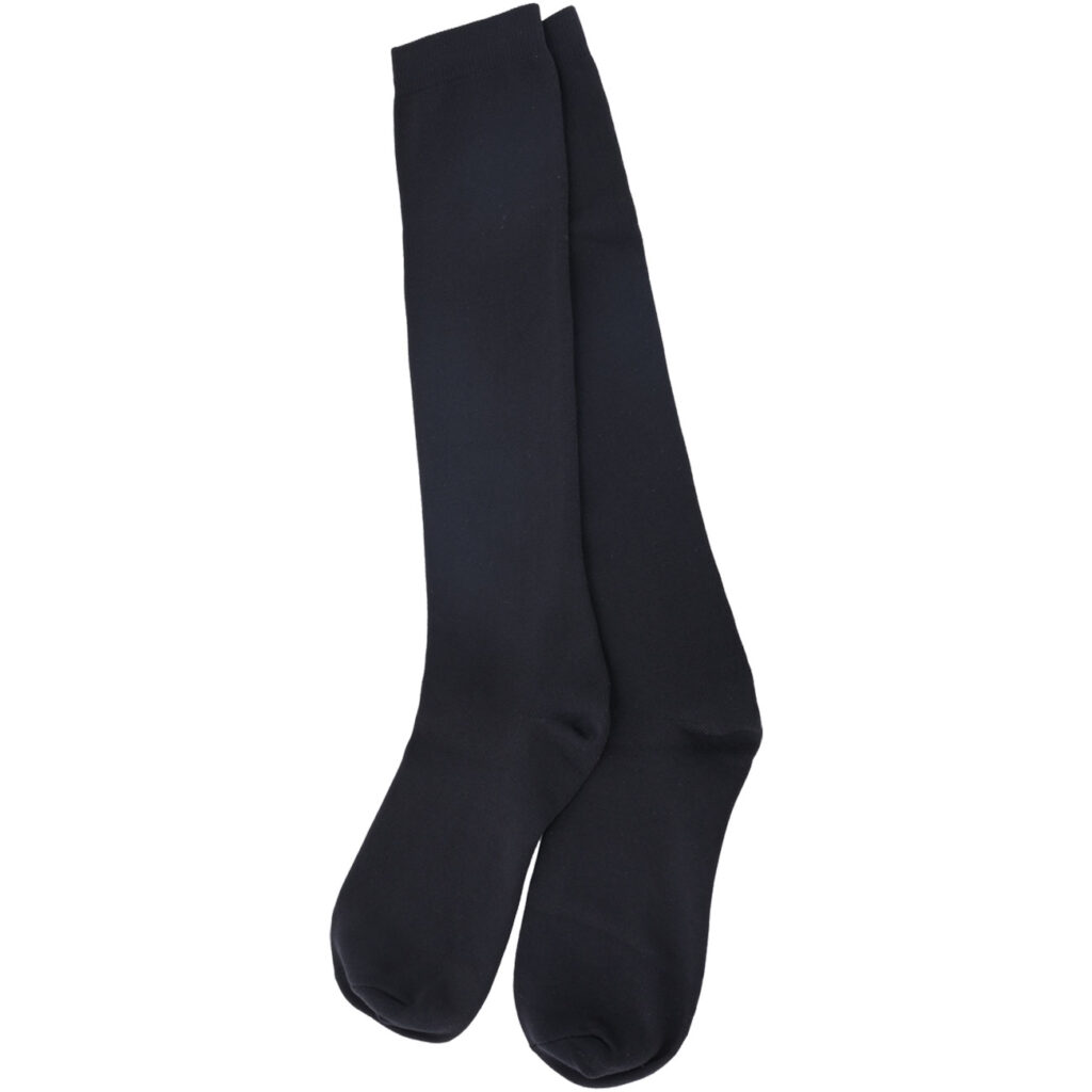 Reise-Kniestrümpfe mit Stützfunktion, schwarz, 1 Paar, Grösse M (39 – 43)
