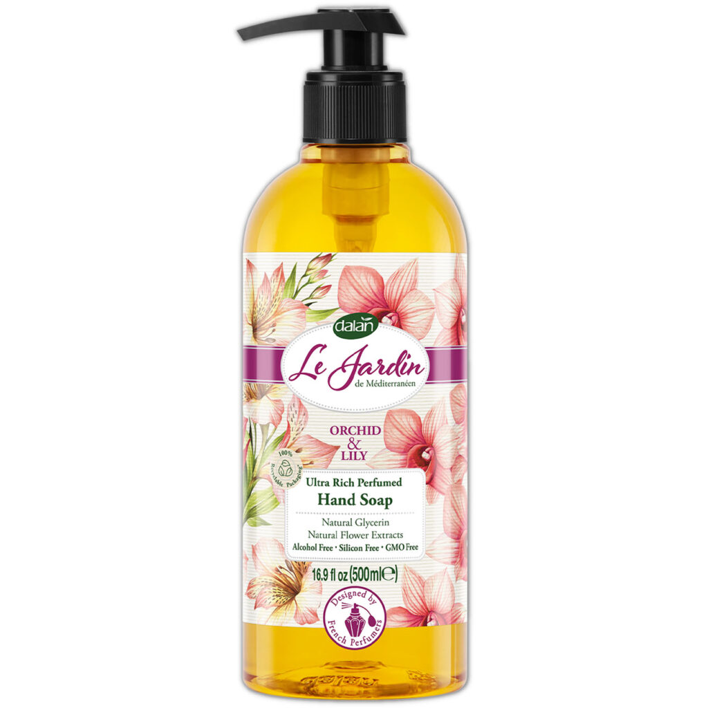Luxus Handseife, flüssig, Orchidee und Lilie, 500 ml