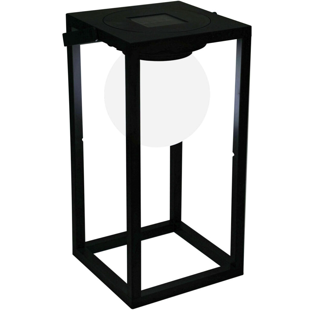 Solar Tischleuchte, schwarz, H 30 cm Solar Tischleuchte, schwarz, H 30 cm