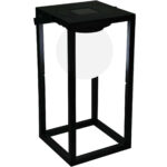 Solar Tischleuchte, schwarz, H 30 cm Solar Tischleuchte, schwarz, H 30 cm