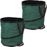 2er-Set Garten Abfallsack Pop-up, grün, 165 Liter