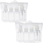 2er-Set Reiseflaschen-Set fürs Handgepäck, 4teilig, inkl. transparentem Beutel 2er-Set Reiseflaschen-Set fürs Handgepäck, 4teilig, inkl. transparentem Beutel