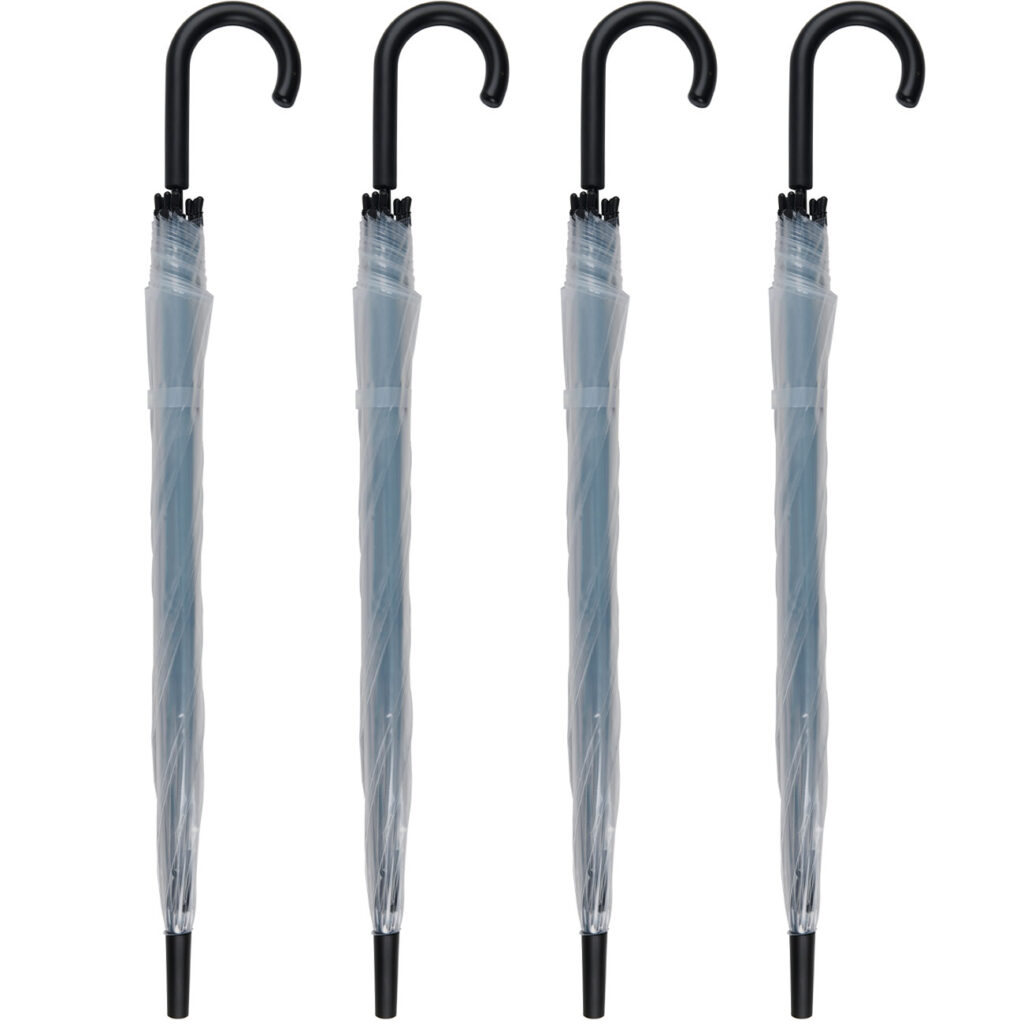 4er-Set Regenschirm, transparent, Ø 100 cm 4er-Set Regenschirm, transparent, Ø 100 cm