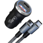 Kfz-USB-Netzteil, (54 Watt) inkl. Ladekabel, USB-C PD & USB-A QC