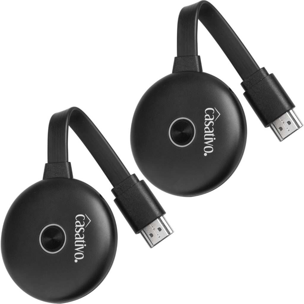 2er-Set WLAN-HDMI-Streaming-Empfänger für AirPlay, DLNA, Miracast, bis 4K UHD