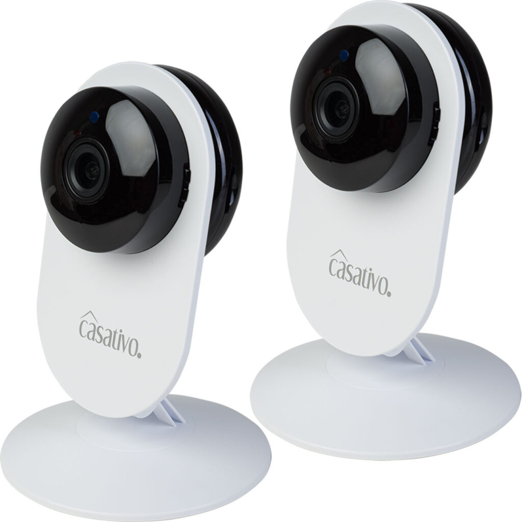 2er-Set Hochauflösende Full-HD-IP-Überwachungskamera mit, Nachtsicht, Bewegungserkennung