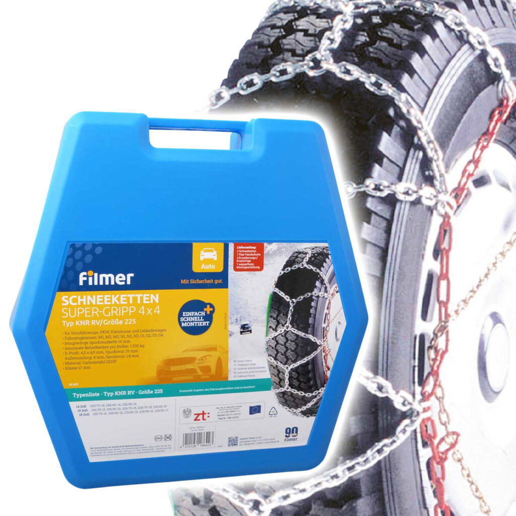 Schneeketten 16mm, Super-Gripp 4×4, 14″-16″, 185-225 mm