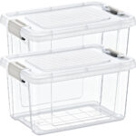 2er-Set Vorratsbox, 2500ml, transparent