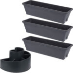 Blumentopf-Set 4tlg. aus 3er-Set Blumenkasten, 50 cm & Kräuterspirale, 54 x 45 x 34 cm Blumentopf-Set 4tlg. aus 3er-Set Blumenkasten, 50 cm & Kräuterspirale, 54 x 45 x 34 cm