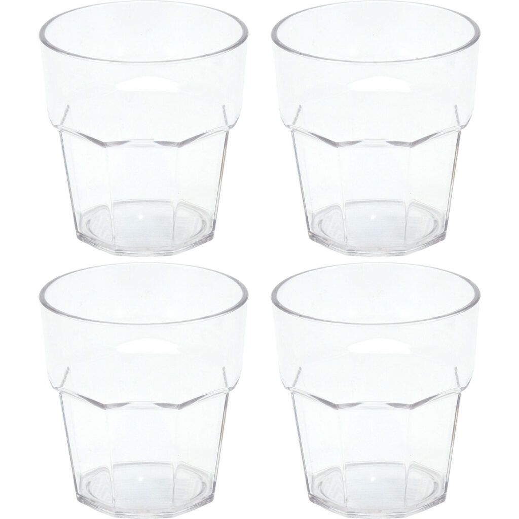 4er-Set Trinkgläser aus Kunststoff, 275 ml 4er-Set Trinkgläser aus Kunststoff, 275 ml