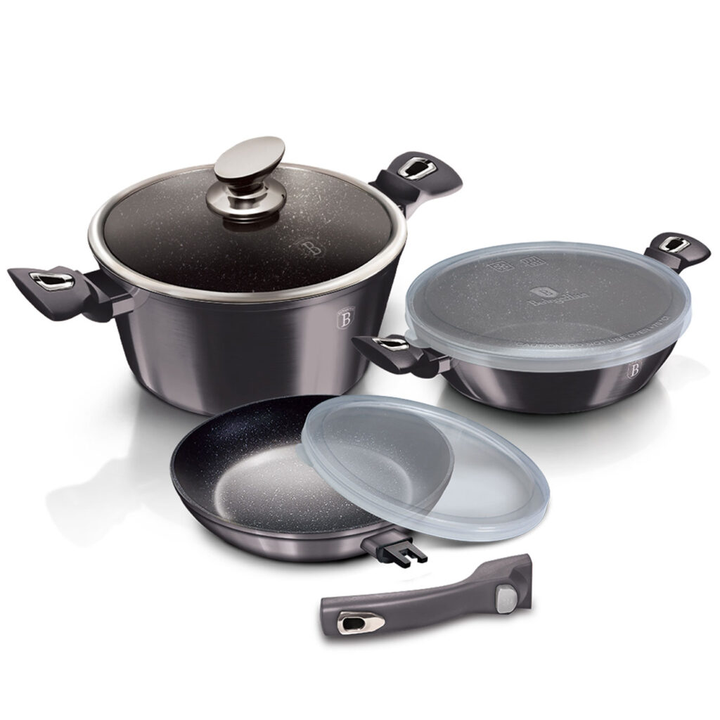 Kochgeschirr-Set, 3-tlg, schwarz Kochgeschirr-Set, 3-tlg, schwarz