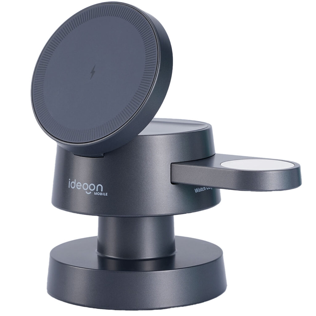 3-in-1 Drahtlose Ladestation, komp. mit AirPods & Apple Watch, schwarz