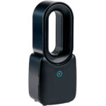 Rotorloser Tisch-Ventilator mit LED-Beleuchtung, akkubetrieb, schwarz Rotorloser Tisch-Ventilator mit LED-Beleuchtung, akkubetrieb, schwarz