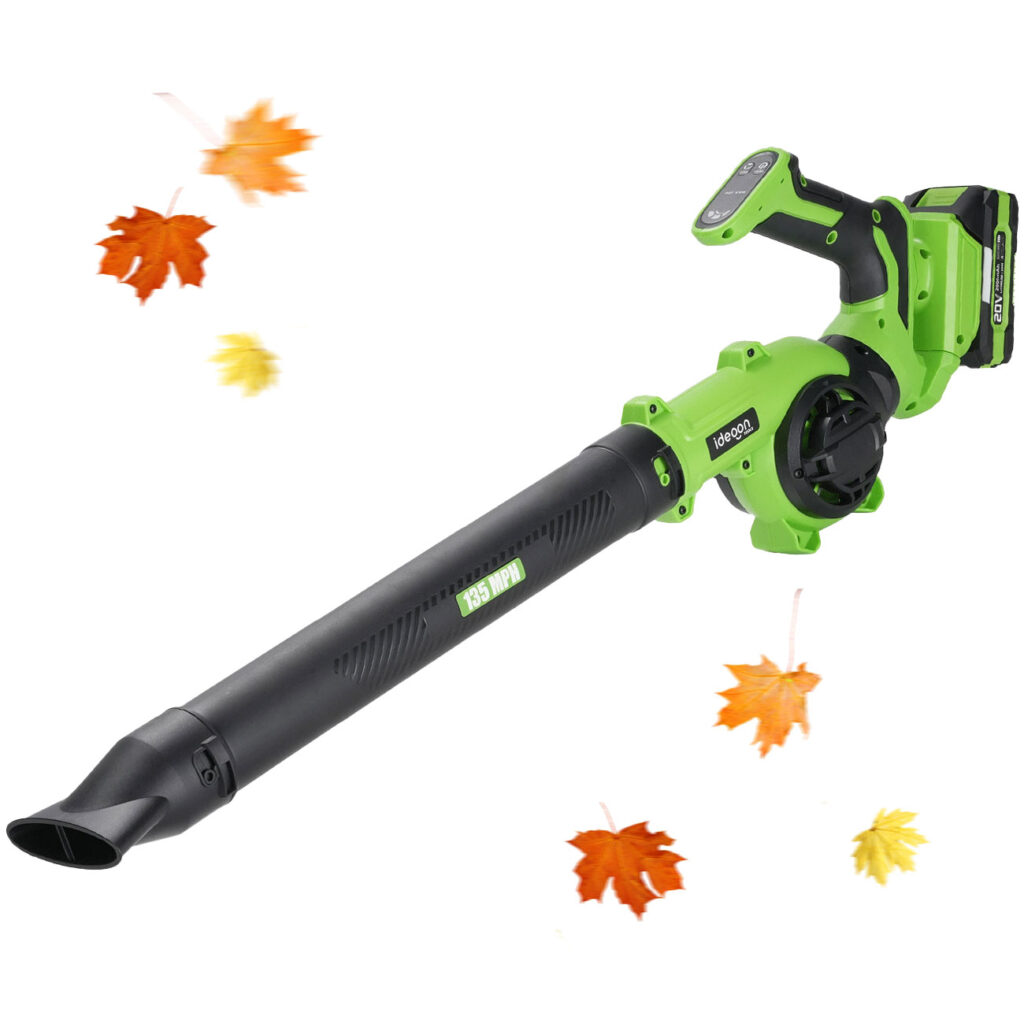 Akku-Laubbläser, 20V, max. Luftgeschwindigkeit 217 Kilometer/h