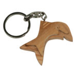 Schlüsselanhänger Delfin, ausOlivenholz, braun, 5 x 5cm Schlüsselanhänger Delfin, ausOlivenholz, braun, 5 x 5cm