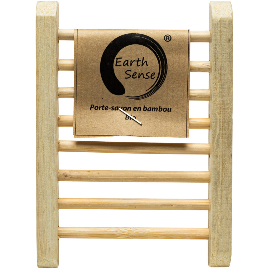 Bambus-Seifenschale, mit praktischen Quer-Streben, handgefertigt