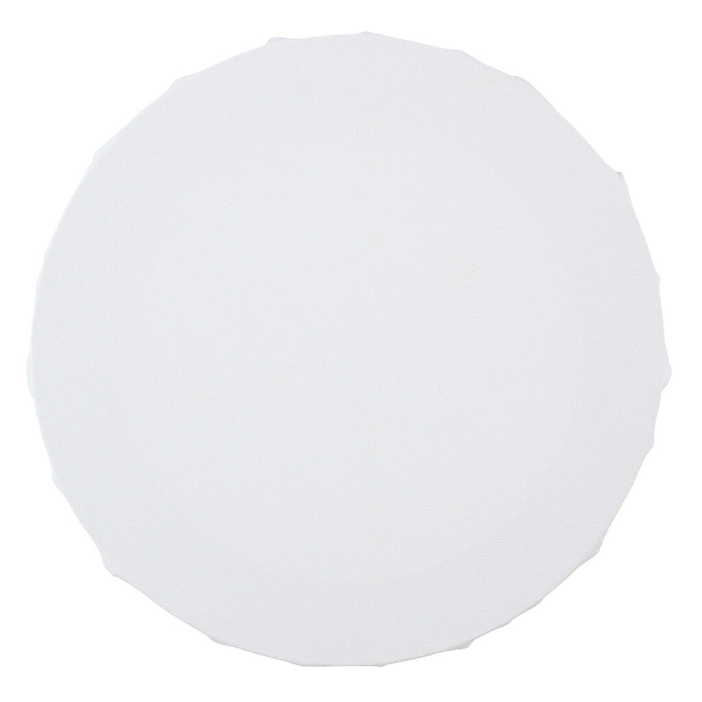 Keilrahmen Leinwand auf Rahmen rund, runder Leinwand Rahmen, 20 x 20 x 1,5 cm