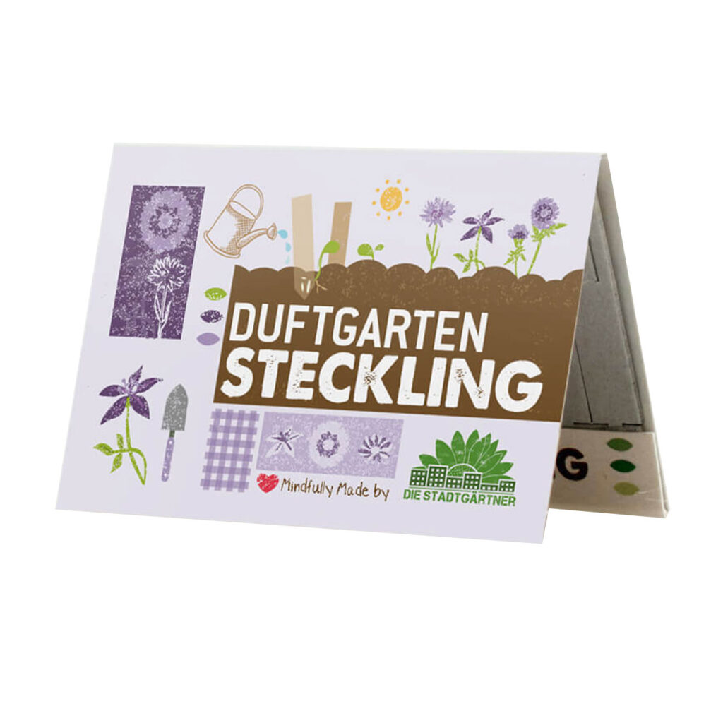 Duftgarten Steckling, Karte mit 10 Saatgut Stiften