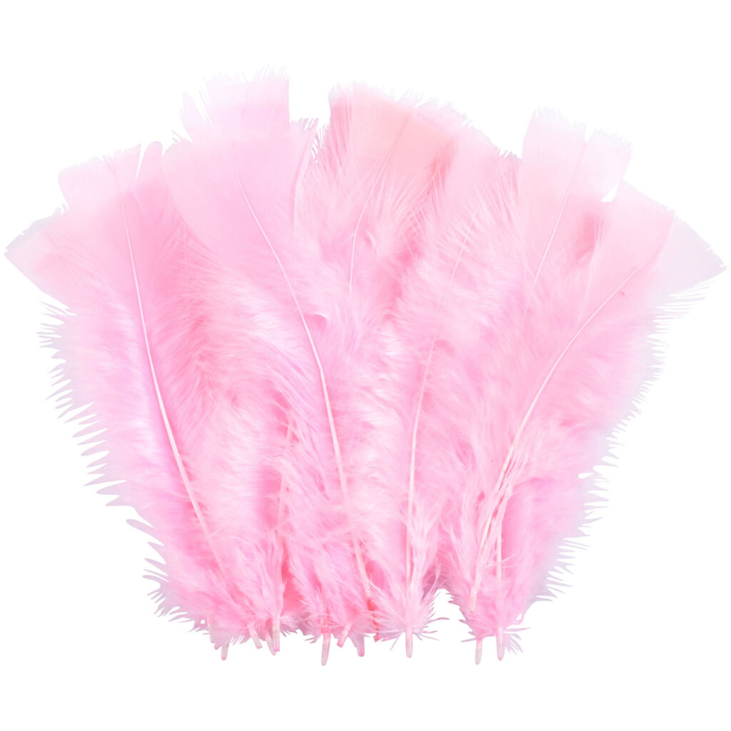 Dekofedern, 35 Stück, Rosa, 17 cm Dekofedern, 35 Stück, Rosa, 17 cm