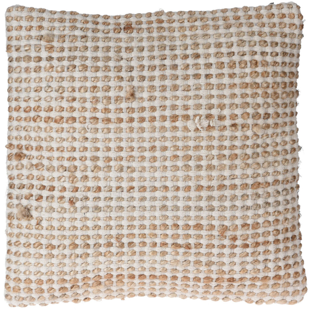 Kissen aus Baumwolle und Jute in Flechtoptik, 45 x 45 cm