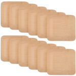 Bambus Einwegteller 12er-Set, quadratisch, flach, 23 cm Bambus Einwegteller 12er-Set, quadratisch, flach, 23 cm