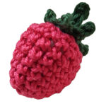 Häkel Himbeere, handgemacht, Deko-Himbeere L 4 cm Häkel Himbeere, handgemacht, Deko-Himbeere L 4 cm