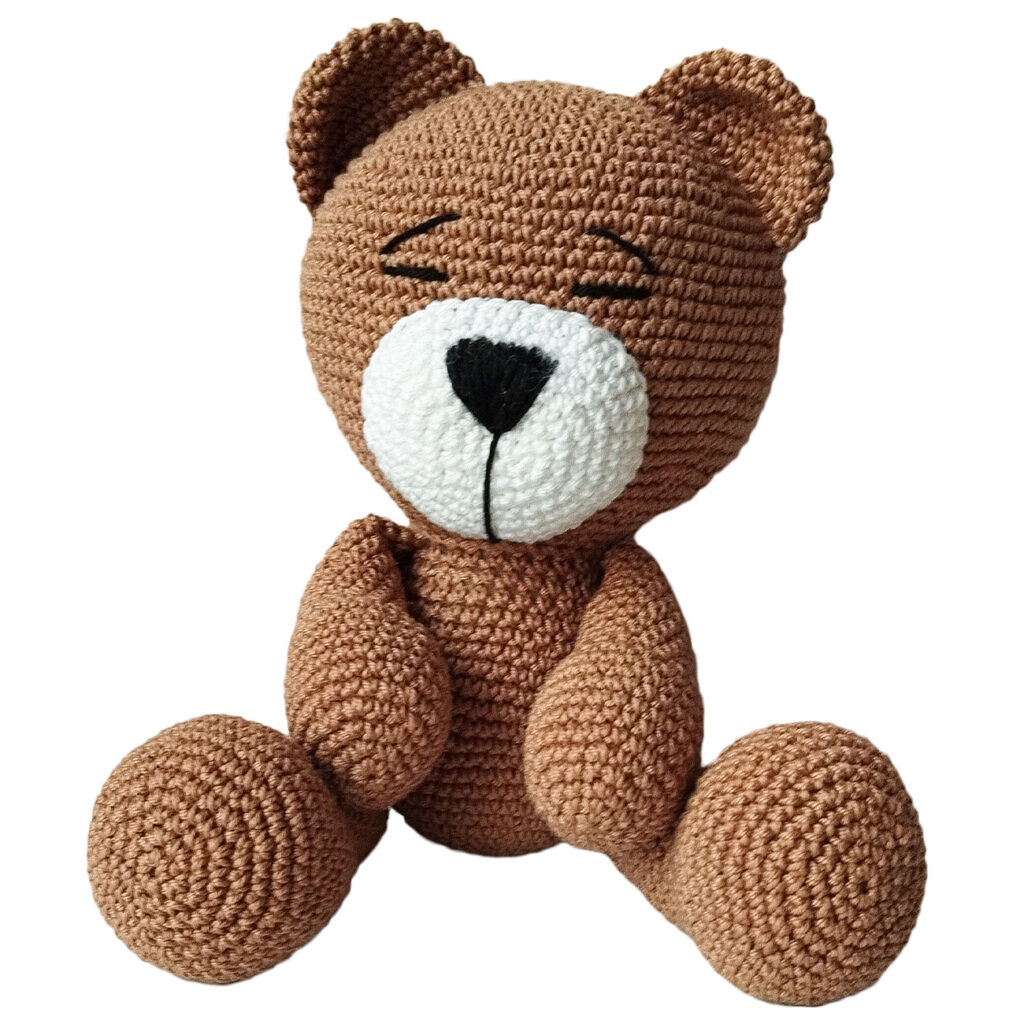 Häkel-Bär für Kinder, Kuscheltier, handgemacht, 27 cm