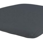 Stuhlkissen mit abnehmbarem Bezug, Polyester, grau, ca. 46 x 8 x 51 cm